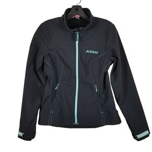 Klim Women's Black Softshell Ski Jacket with Teal Trim